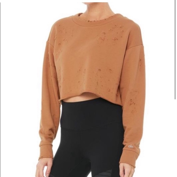 Alo Distressed Sweatshirt